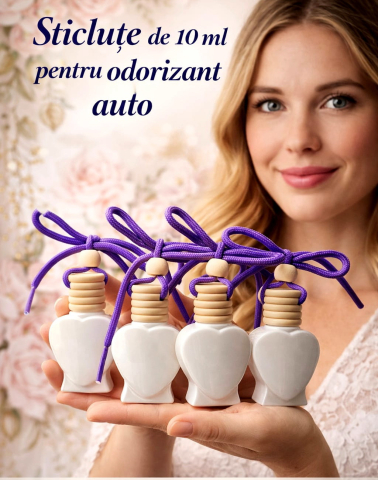 Noutăți - Sticlute odorizant auto 10 ml capac din lemn