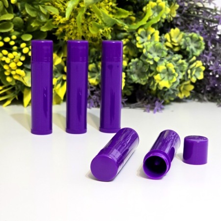 Tuburi mov pentru balsam de buze sau ruj 5g [4]