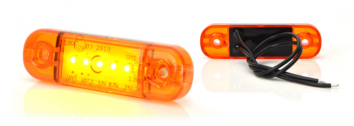 Lampă LED pentru poziție, delimitare contur,  lumină portocalie WAS Cod produs 711 [5]