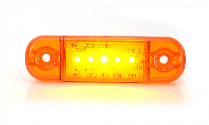 Lampă LED pentru poziție, delimitare contur,  lumină portocalie WAS Cod produs 711 [3]