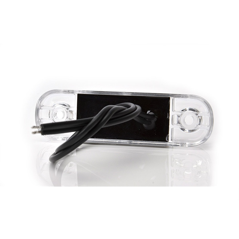 Lampă poziție față/marcaj contur LED, albă, model subțire WAS 713, 5 LED-uri, pentru 12V-24V. [6]