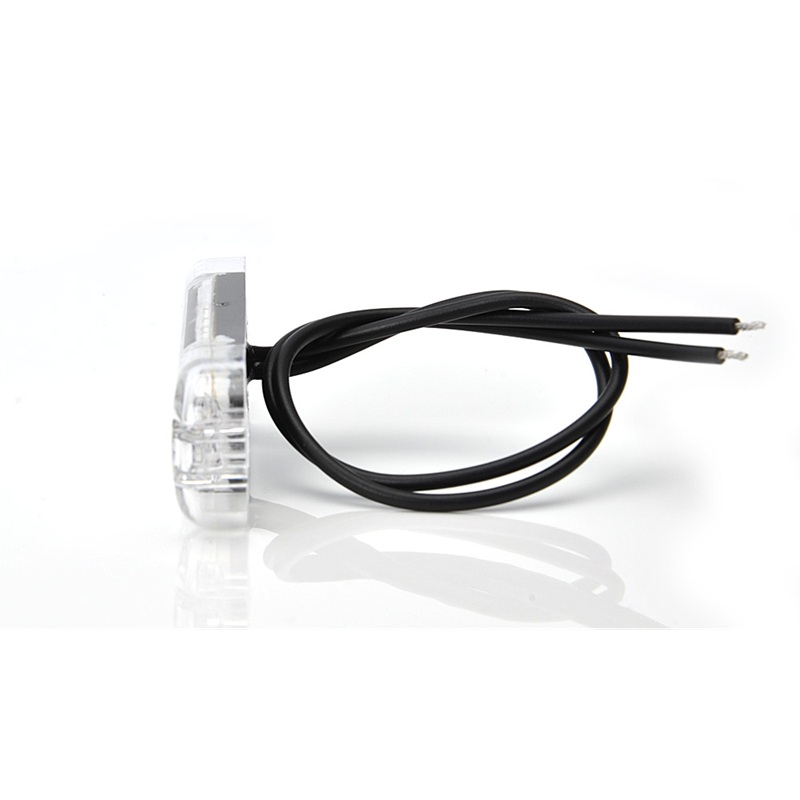 Lampă poziție față/marcaj contur LED, albă, model subțire WAS 713, 5 LED-uri, pentru 12V-24V. [3]