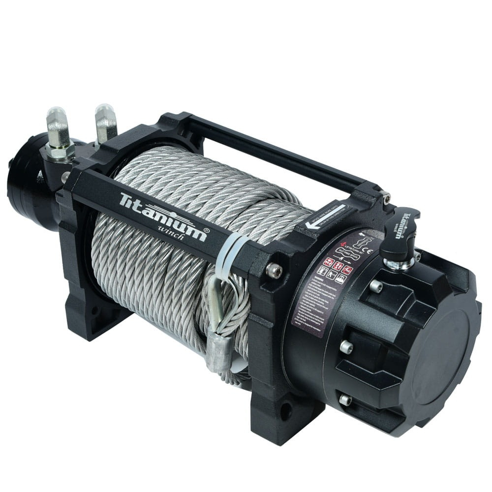 Troliu hidraulic Titanium Winch Renegade 15000 lbs cu sufa din otel [2]