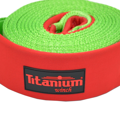 Chingă ancorare copac Titanium Winch 2T 10m 75mm pentru troliu auto [2]