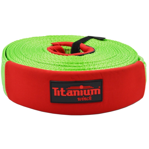 Șufă copac - Chingă ancorare copac Titanium Winch 2T 10m 75mm pentru troliu auto