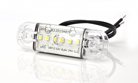 Lampă LED pentru poziție față, delimitare contur, lumină albă, WAS cod produs 713 [2]