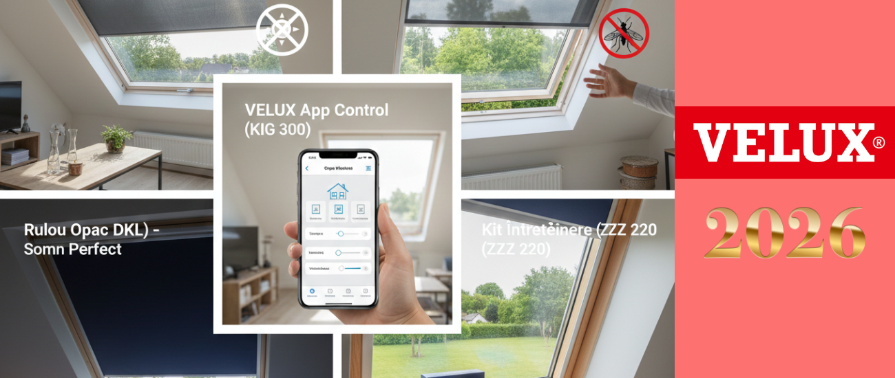🏠 Top 5 Accesorii VELUX care îți vor schimba viața la mansardă în 2026
