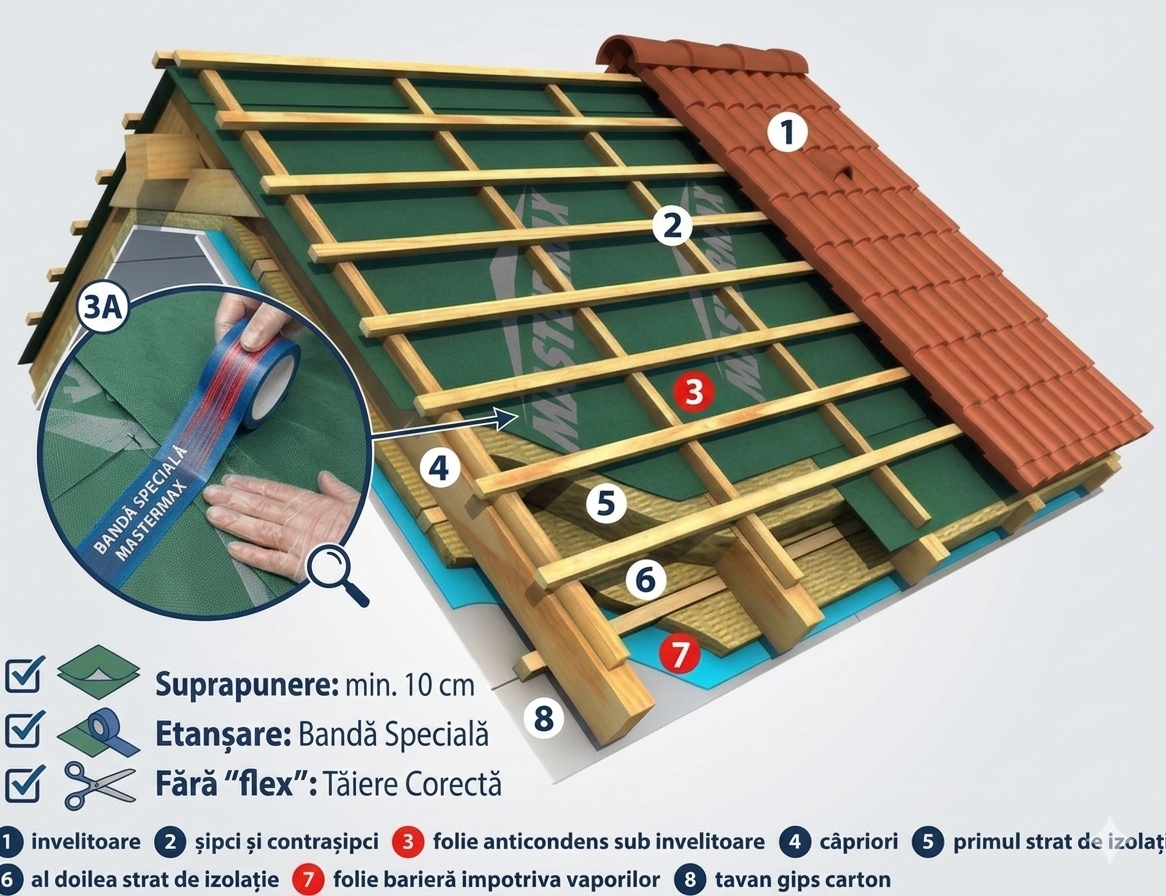 🛑 Greșeala invizibilă care îți distruge mansarda: Totul despre foliile de acoperiș