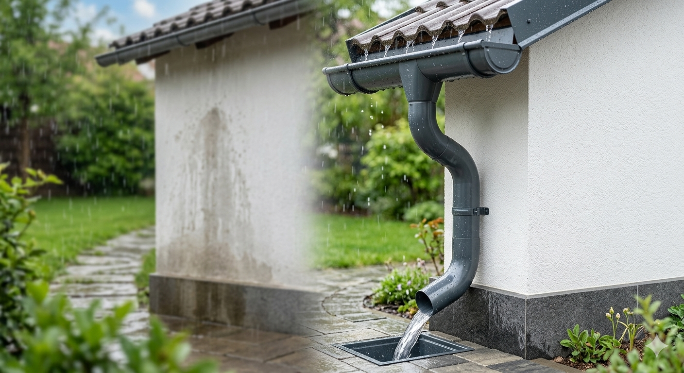 5 Greșeli de montaj la sistemul pluvial care îți pot distruge fațada