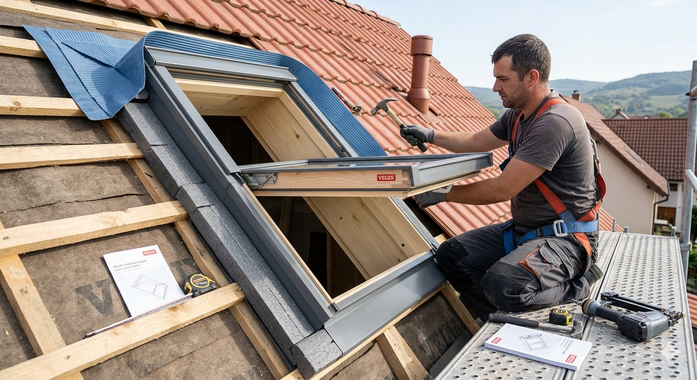 montaj corect rama BDX VELUX