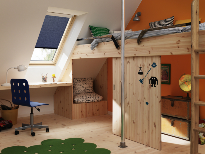 Rulou semi-transparent cu cârlige VELUX [3]