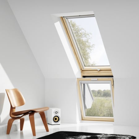 Ferestre de mansarda - Fereastra verticala pentru combinatie cu fereastra de mansarda Premium VELUX VFE 3070