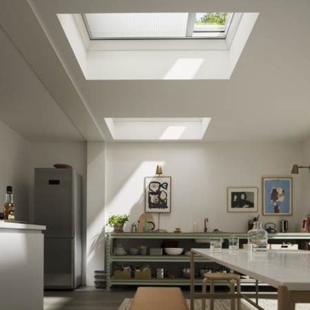 Rulou plisat semi-transparent pentru ferestre acoperis tip terasa VELUX [1]