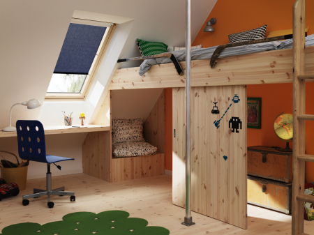 Rulou semi-transparent cu cârlige VELUX [2]