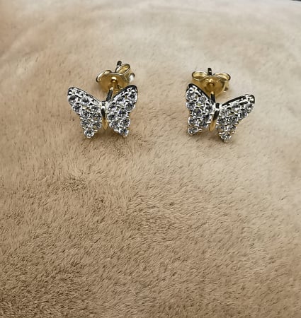 Cercei Butterfly cu surub, din Aur Galben 14K [1]