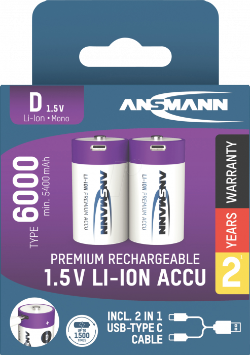 1314-0005 Acumulatori Ansmann Acumulatori R20 Ambalati Cate 2 [3]