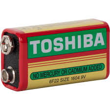 1 baterii Zinc Carbon 9V (6F22) marca TOSHIBA ambalate intr-o folie [3]