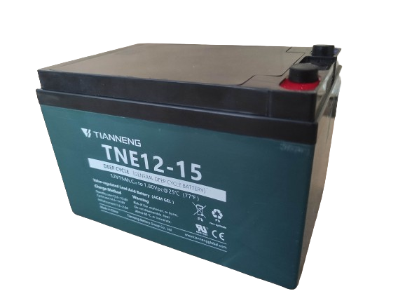Acumulator Plumb-Acid AGM/VRLA Deep Cycle 12V - 15Ah marca TIANNENG [2]