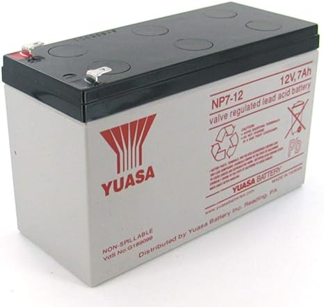 Acumulator stationar Plumb-Acid AGM/VRLA 12V - 7Ah T2 marca YUASA [2]