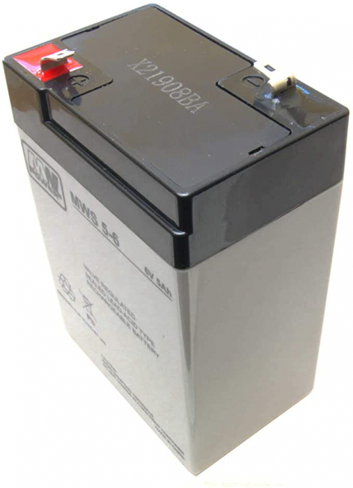 Acumulator stationar Plumb-Acid AGM/VRLA 6V - 5Ah marca MW POWER [2]