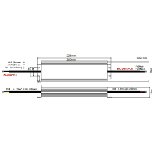 Sursa alimentare slim 12V 250W 21A  IP67 pentru LED [2]