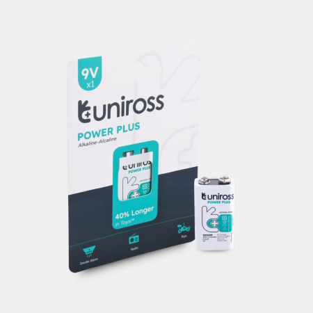 BATERII ALCALINE - UALK9VPP1 Baterii Uniross Baterii 9V Ambalate cate 1