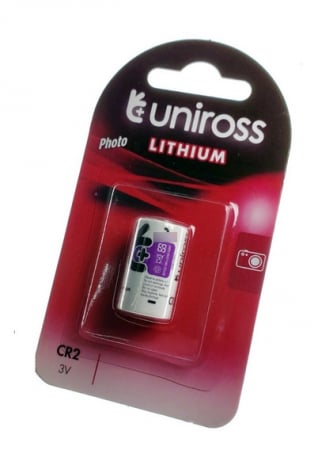 1 baterii litiu CR2 marca UNIROSS  ambalate intr-un blister [1]