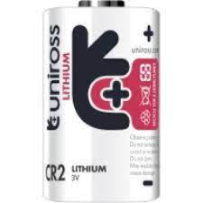 BATERII LITIU SPECIALE - 1 baterii litiu CR2 marca UNIROSS  ambalate intr-un blister