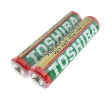 BATERII ZINC CARBON - 2 baterii Zinc Carbon (R3) marca TOSHIBA ambalate intr-o folie