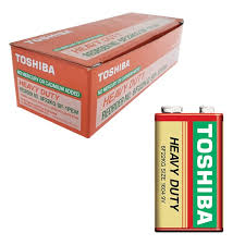 1 baterii Zinc Carbon 9V (6F22) marca TOSHIBA ambalate intr-o folie [1]