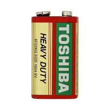 BATERII ZINC CARBON - 1 baterii Zinc Carbon 9V (6F22) marca TOSHIBA ambalate intr-o folie