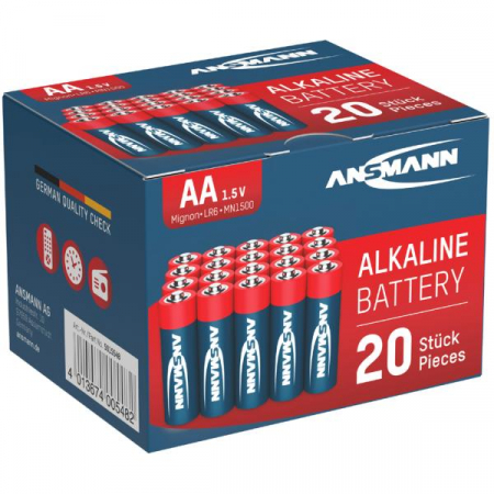 BATERII ALCALINE STANDARD - 5015548 Baterii Ansmann Baterii R6 Ambalate Cate 20