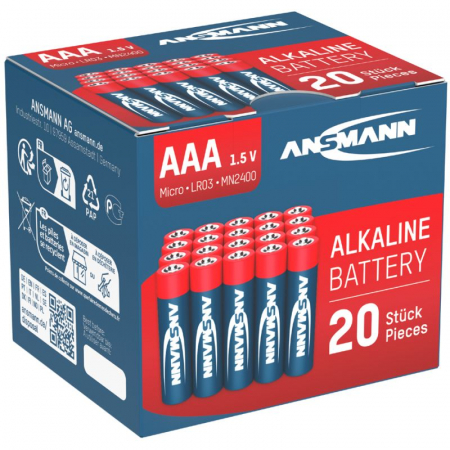 BATERII ALCALINE STANDARD - 5015538 Baterii Ansmann Baterii R3 Ambalate Cate 20