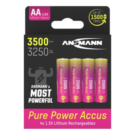 ACUMULATORI - 1312-0042 Ansmann Li-ion Pure Power AA / HR06 tip 3500 mAh Ambalati Cate 4