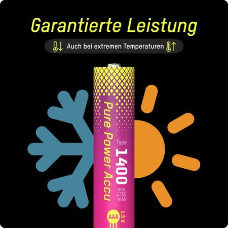 1311-0034 Ansmann Li-ion Pure Power AAA / HR03 tip 1400 mAh Ambalati Cate 4 [2]