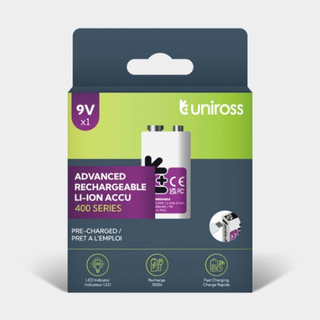 ACUMULATORI LI-ION - U322095 Acumulatori Uniross Acumulatori 9V Ambalati Cate 1