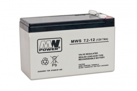 Acumulator stationar Plumb-Acid AGM/VRLA 12V - 7.2Ah marca MW POWER