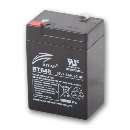 ACUMULATORI - Rt645 Acumulatori Ritar Acumulator Plumb-Gel Ritar 6V - 4.5Ah