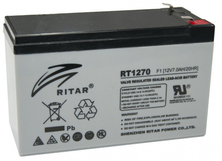 ACUMULATORI - Rt1270es Acumulatori Ritar Acumulator Plumb-Gel Ritar 12V - 7.0Ah