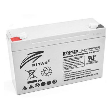 ACUMULATORI - Acumulator stationar Plumb-Acid AGM/VRLA 6V - 12Ah marca RITAR