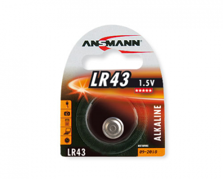 BATERII ALCALINE BUTON - 5015293 Baterii Ansmann Lr 43 (Ag 12)