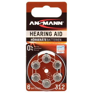 BATERII AUDITIVE - 5013233 Baterii Ansmann Zinc Air 312 (Pr41)