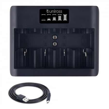 Incarcator UNIVERSAL pentru AA, AAA, C, D, 9V cu ecran LCD [1]