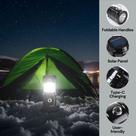Lanterna Uniross solară și reîncărcabilă USB ULSA05 [7]