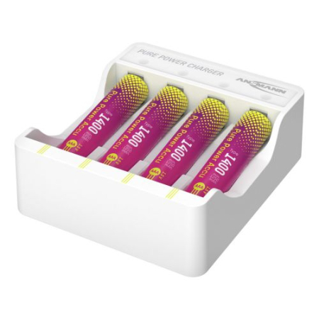 Set 4 acumulator Pure Power Li-Ion AAA / HR03 și Modul de Incărcare [1]