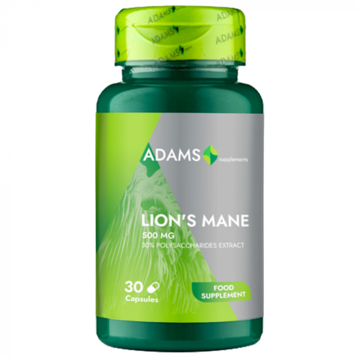 Lion`s Mane 500mg 30cps, Adams Supplements [1]