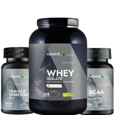 WPI - Whey protein isolate - Pachet Izolat Vanilie, TRibulus, BCAA