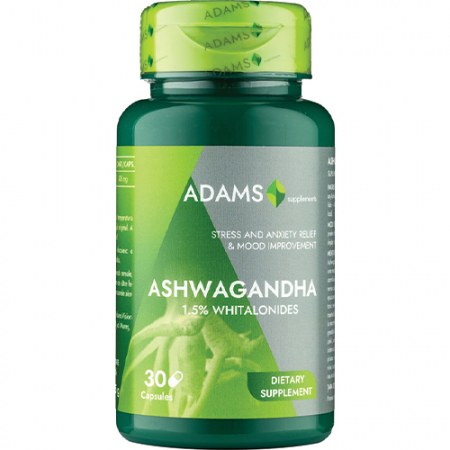 Ashwaghanda 400mg, 30cps, Adams Supplements