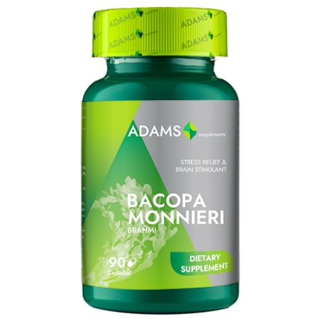Supplements - Bacopa Monieri 350mg 90cps, Adams Supplements