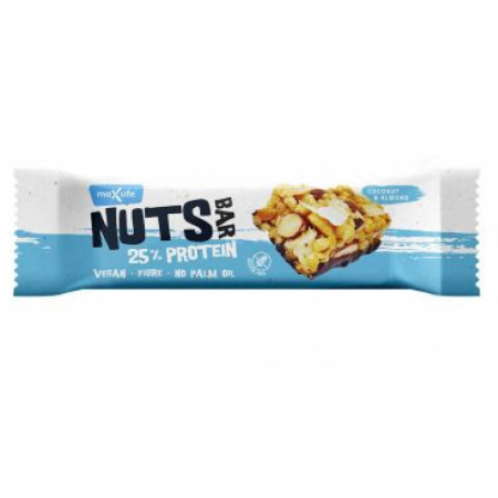 Alte batoane - Baton proteic cu arahide, cocos si migdale, 40g, Maxsport